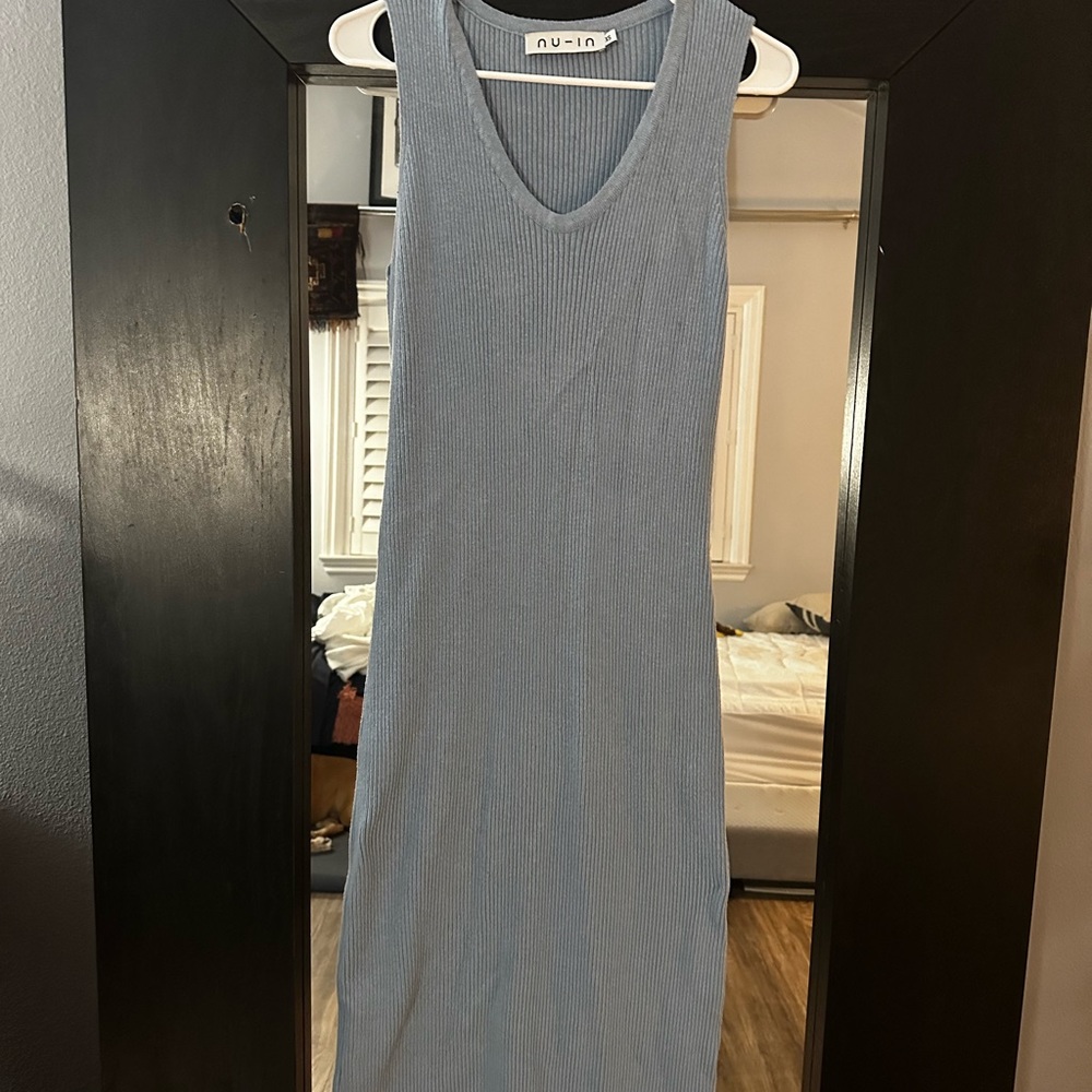 Below the knee sweater dress. No stains good condition.
